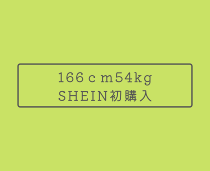 166cm54kg・SHEIN初購入ルックブック【着用写真付き】